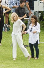 CATE BLANCHETT on the Set of Giorgio Armani Commercial in Sydney
