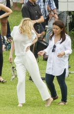 CATE BLANCHETT on the Set of Giorgio Armani Commercial in Sydney