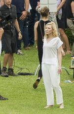 CATE BLANCHETT on the Set of Giorgio Armani Commercial in Sydney