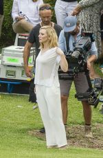 CATE BLANCHETT on the Set of Giorgio Armani Commercial in Sydney