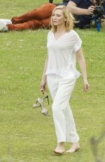 CATE BLANCHETT on the Set of Giorgio Armani Commercial in Sydney