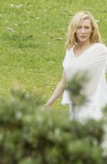 CATE BLANCHETT on the Set of Giorgio Armani Commercial in Sydney