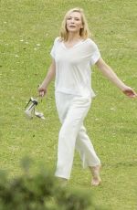 CATE BLANCHETT on the Set of Giorgio Armani Commercial in Sydney