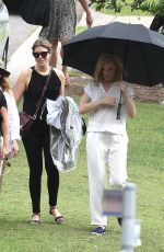 CATE BLANCHETT on the Set of Giorgio Armani Commercial in Sydney