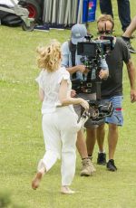 CATE BLANCHETT on the Set of Giorgio Armani Commercial in Sydney