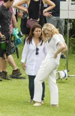 CATE BLANCHETT on the Set of Giorgio Armani Commercial in Sydney