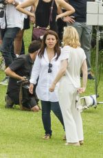 CATE BLANCHETT on the Set of Giorgio Armani Commercial in Sydney