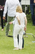 CATE BLANCHETT on the Set of Giorgio Armani Commercial in Sydney