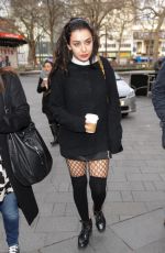 CHARLI XCX Arrivess at Capital Radio Studios in London