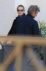 CHARLIZE THERON and Sean Penn at a Cigarette Break