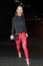 CHELSEE HEALEY Leaves San Carlo Restaurant in Manchester