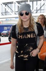 CHLOE MORETZ at Los Angeles International Airport 1101
