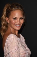CHRISSY TEIGEN at Instyle and Warner Bros Golden Globes Party in Beverly Hills