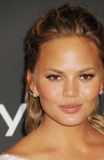 CHRISSY TEIGEN at Instyle and Warner Bros Golden Globes Party in Beverly Hills
