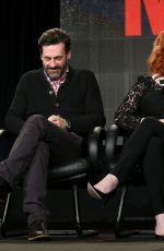 CHRISTINA HENDRICKS at Mad Men Panel TCA Press Tour in Pasadena