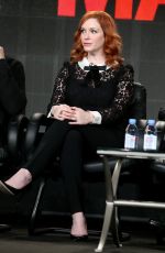 CHRISTINA HENDRICKS at Mad Men Panel TCA Press Tour in Pasadena