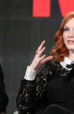 CHRISTINA HENDRICKS at Mad Men Panel TCA Press Tour in Pasadena