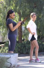 CHRISTINA MILIAN in Shorts Out at Runyon Canyon Park