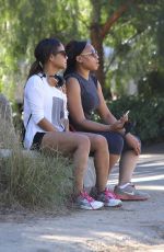 CHRISTINA MILIAN in Shorts Out at Runyon Canyon Park