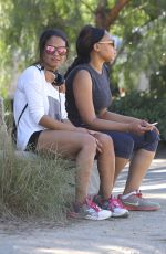CHRISTINA MILIAN in Shorts Out at Runyon Canyon Park