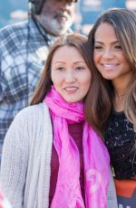 CHRISTINA MILIAN on the Set of Extra in Universal City