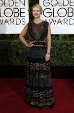 CLAIRE DANES at 2015 Golden Globe Awards in Beverly Hills