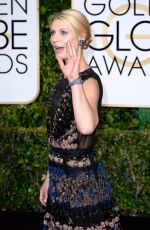 CLAIRE DANES at 2015 Golden Globe Awards in Beverly Hills