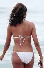 CLAUDIA JORDAN in Bikini at a Beach in Miami