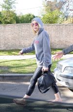 DAKOTA FANNING Leaves Pilates Class in Los Angeles 0701