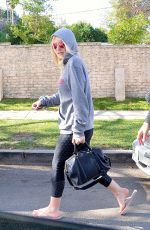 DAKOTA FANNING Leaves Pilates Class in Los Angeles 0701