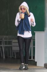 DAKOTA FANNING Out for Iced Coffee in Studio City 1001