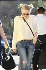 DAKOTA FANNING Out for Lunches with Friends in Studio City