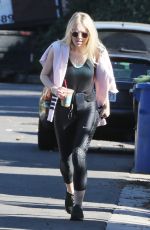 DAKOTA FANNING Out Hiking at Runyon Canyon in Los Angeles