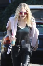 DAKOTA FANNING Out Hiking at Runyon Canyon in Los Angeles