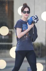 DAKOTA JOHNSON in Leggings Out in Los Angeles 2101