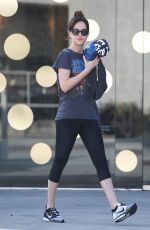 DAKOTA JOHNSON in Leggings Out in Los Angeles 2101