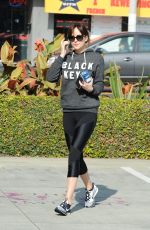 DAKOTA JOHNSON in Leggings Out in Los Angeles 2101