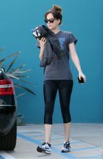 DAKOTA JOHNSON in Leggings Out in Los Angeles 2101