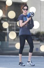 DAKOTA JOHNSON in Leggings Out in Los Angeles 2101
