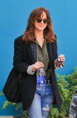 DAKOTA JOHNSON in Ripped Jeans Out and About in West Hollywood 0901