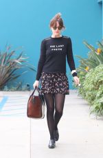 DAKOTA JOHNSON in Skirt Out and About in Los Angeles 2001