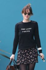 DAKOTA JOHNSON in Skirt Out and About in Los Angeles 2001
