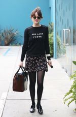 DAKOTA JOHNSON in Skirt Out and About in Los Angeles 2001