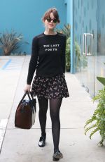 DAKOTA JOHNSON in Skirt Out and About in Los Angeles 2001