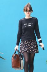 DAKOTA JOHNSON in Skirt Out and About in Los Angeles 2001