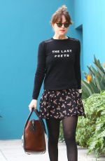 DAKOTA JOHNSON in Skirt Out and About in Los Angeles 2001