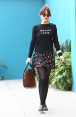 DAKOTA JOHNSON in Skirt Out and About in Los Angeles 2001