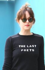DAKOTA JOHNSON in Skirt Out and About in Los Angeles 2001