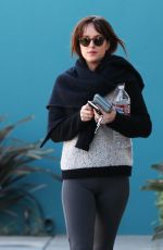 DAKOTA JOHNSON in Tights Out in West Hollywood 0201