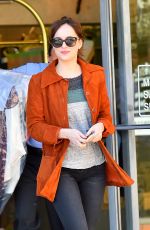 DAKOTA JOHNSON Picking Up Dry Cleaning in Los Feliz